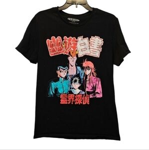 Funimation Black Anime T-Shirt 100% Cotton Size M 38-40